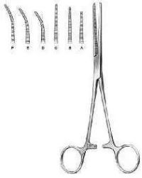 Затискач кровозупинний Більрота-Пеана, прямий, зубчатий, 198 мм, робоча частина 47 мм, №2 Bio Tules Impex BTS-9-132.4